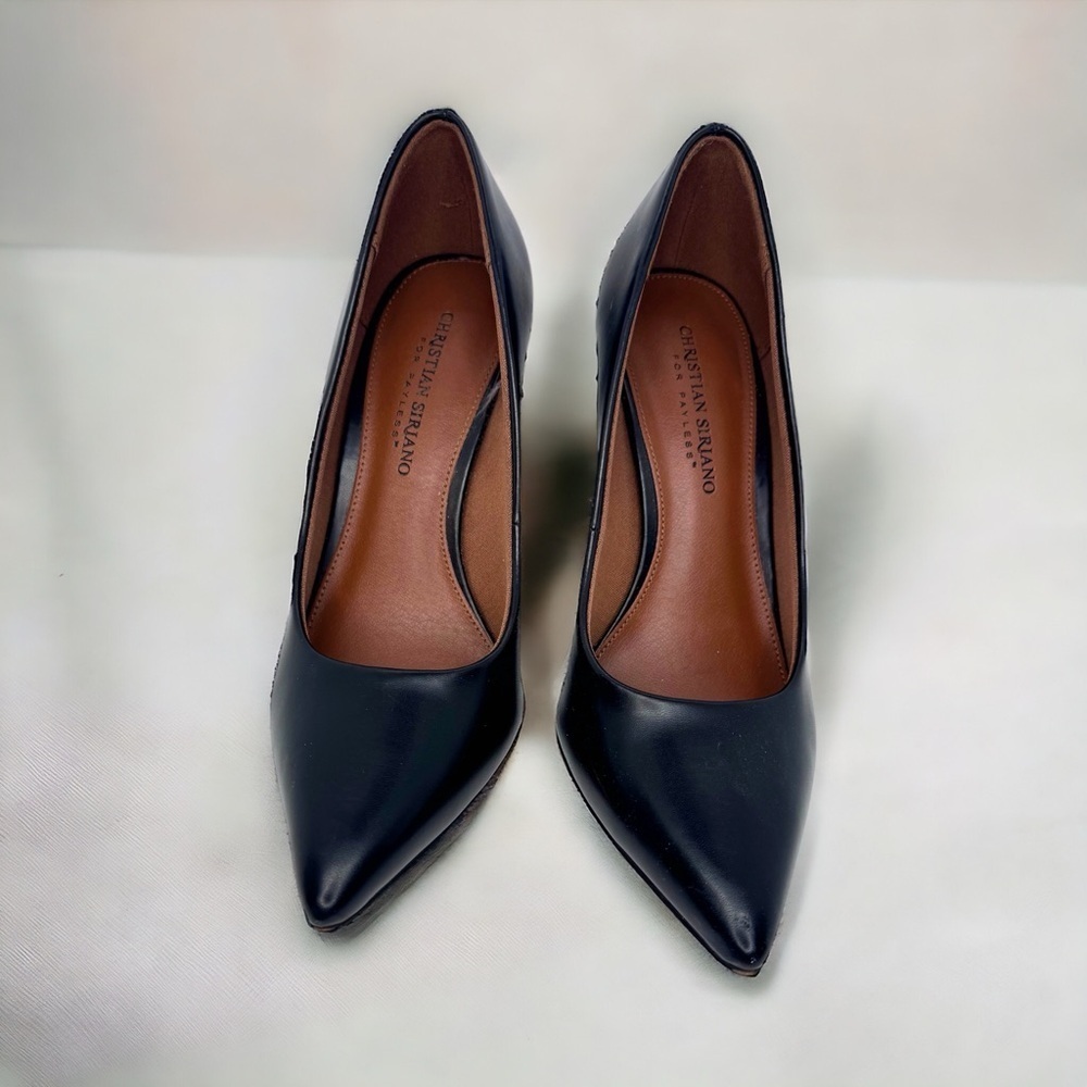 Christian Siriano Black Pointed Toe Pumps Size 8.5